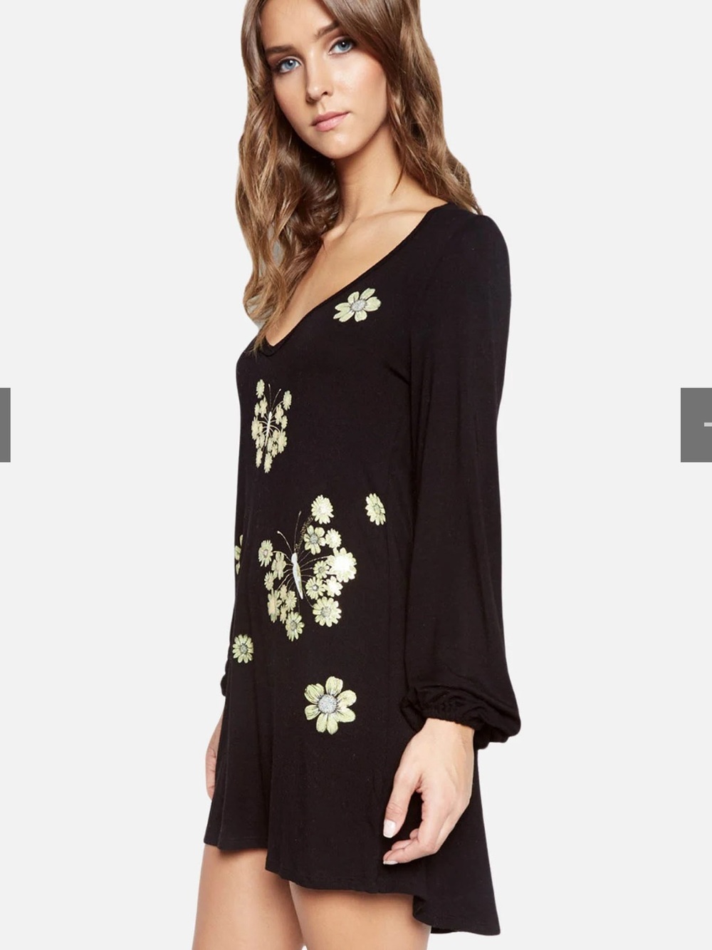 Lauren Moshi COSETTE MINI SUNFLOWER BUTTERFLY Dress Whimsy Size Medium